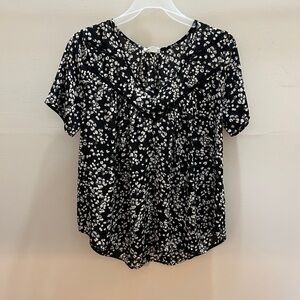 Sienna Sky Black and White Floral Blouse
